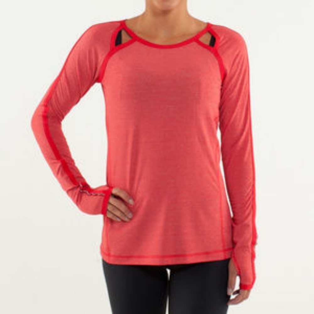 Lululemon Reflective Long Sleeve Top Size 4